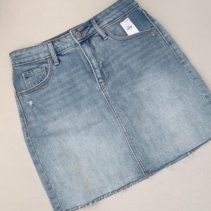 Old Navy Raw Hem Denim Skirt